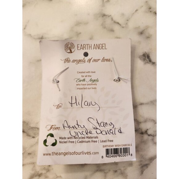 Earth Angel Expandable Bracelet With Charms Birthday Wish Silver Tone - Picture 4 of 4